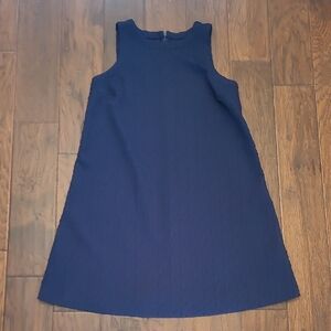 Crown & Ivy women's textured navy blue sleeveless dress size Small